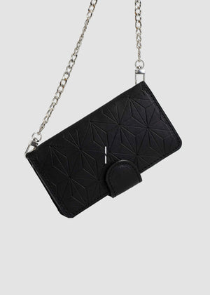 Leather Crossbody Case for iPhone 11 Pro Max - Geometric Flower
