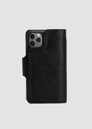 Leather Crossbody Case for iPhone 11 Pro Max - Geometric Flower